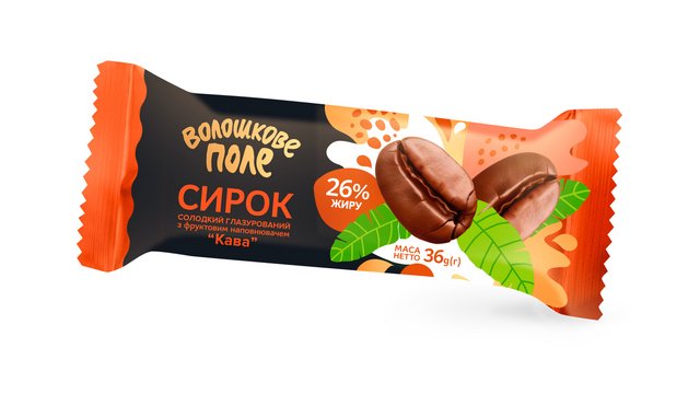 Сирок глазурований ВОЛОШКОВЕ ПОЛЕ вишня 26%, 36г